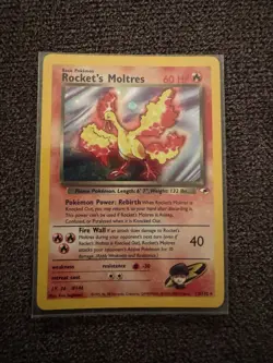 Pokemon TCG Rockets Moltres Holo Rare And Lt. Surges Fearow Lot!! NM Vintage! - Image 2