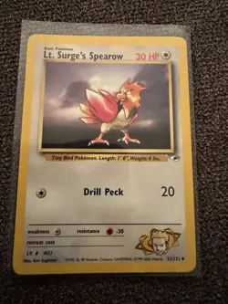 Pokemon TCG Rockets Moltres Holo Rare And Lt. Surges Fearow Lot!! NM Vintage! - Image 4