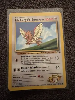 Pokemon TCG Rockets Moltres Holo Rare And Lt. Surges Fearow Lot!! NM Vintage! - Image 5