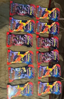 Pokemon TCG Destined Rivals Booster Hanger Packs New Sealed- Lot Of 12 - Image 1