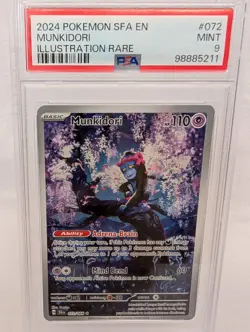 2024 Pokemon SFA EN Shrouded Fable Munkidori 072/064 PSA 9 - Illustration Rare - Image 1