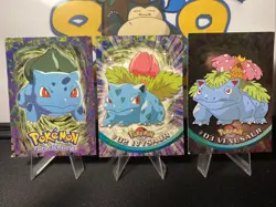 Bulbasaur Ivysaur Venusaur Pokemon Topps TV Series 1999 Vintage - Image 1