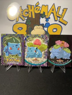 Bulbasaur Ivysaur Venusaur Pokemon Topps TV Series 1999 Vintage - Image 2