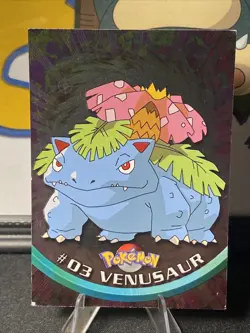 Bulbasaur Ivysaur Venusaur Pokemon Topps TV Series 1999 Vintage - Image 3