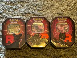 ✅ Pokemon TCG Team Rocket Tins Full Set of 3 - New & Sealed 🔥 - Image 1