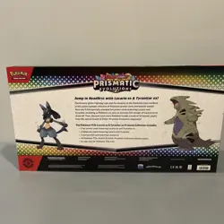 Pokemon TCG Prismatic Evolutions Lucario Ex + Tyranitar Ex Premium Collection - Image 2
