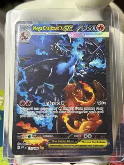 Mega Charizard X EX SIR 125/094 Phantasmal Flames Pokemon TCG - MINT Pack Fresh - Image 1