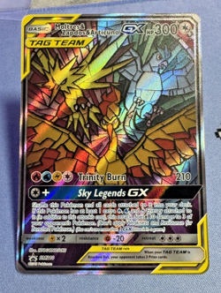 Moltres & Zapdos & Articuno GX SM210 Pokemon TCG Hidden Fates Promo + EXTRAS - Image 1
