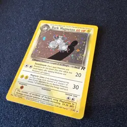2000 Pokemon TCG Team Rocket Unlimited Dark Magneton Holo Foil Wizards SWIRL 🌀 - Image 1