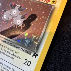 2000 Pokemon TCG Team Rocket Unlimited Dark Magneton Holo Foil Wizards SWIRL 🌀 - Image 3