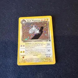 2000 Pokemon TCG Team Rocket Unlimited Dark Magneton Holo Foil Wizards SWIRL 🌀 - Image 4