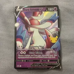 Pokemon 25th Anniversary Celebration Dark Sylveon V Promo SWSH134 NM - Image 1