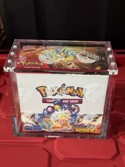 Pokemon Surging Sparks Booster Box New Factory Sealed With Acrylic Case Mint - Image 1