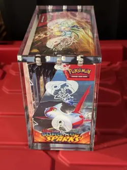 Pokemon Surging Sparks Booster Box New Factory Sealed With Acrylic Case Mint - Image 4