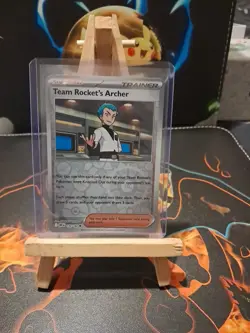 Pokemon TCG * Destined Rivals 170/182 Team Rocket's Archer * REVERSE HOLO * NM - Image 1