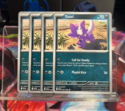 [4x Playset] Toxel 067/094 ME02: Phantasmal Flames Pokemon TCG - Image 1