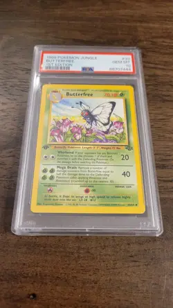 Pokemon Butterfree 33/64 Jungle 1st Edition PSA 10 - Image 3