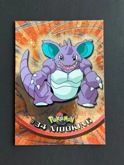Pokemon - TV Animation - TOPPS - #34 Nidoking HOLO - Blue Logo - Neuf - FR - Image 1