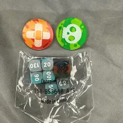 Pokemon TCG - Set of Dice, Damage Counters and Condition Markers - Image 1
