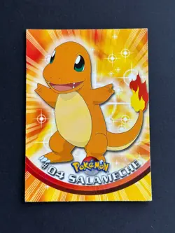 Pokemon - TV Animation - TOPPS - #04 Salameche - Blue Logo - Occasion - FR - Image 1