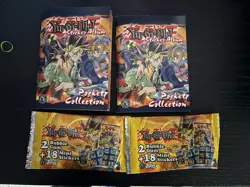 Topps Yu Gi Oh! Pocket Collection Stickers 1996 2 Packs 2 Albums Sealed New Lot - Image 1