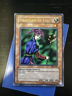 2002 Vintage Yugioh Magician of Faith MRD-036 Original print OP EX - Image 1