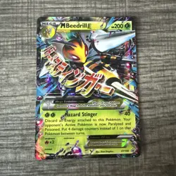 Pokemon TCG M Beedrill EX Promo Card XY158 Holo Rare. NM - Image 1