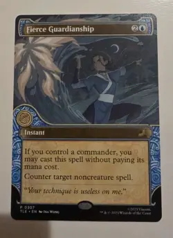 Fierce Guardianship #307 MTG ATLA Avatar The Last Airbender Promo Card - RARE - Image 1