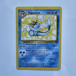Vaporeon 28/64 Non-Holo Rare Card Jungle Pokemon TCG WOTC - Image 1