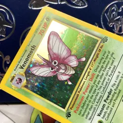1999 Pokemon Venomoth Holo Rare 1st Edition Jungle 13/64 LP Card - Image 4