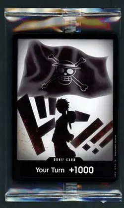 ONE PIECE SPECIAL DON SET YOUR TURN +1000 SEALED IN PLASTIC NEW MINT CARD - Image 1