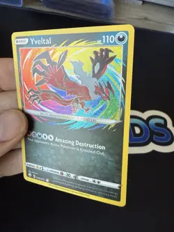 Yveltal Holo Amazing Rare Pokemon Card 046/072 Shining Fates Near Mint - Image 2