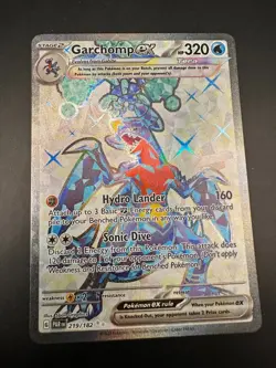 Pokemon Garchomp EX 219/182 Paradox Rift 2023 Secret Rare Card - Image 1