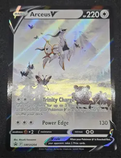 Arceus V SWSH204 SWSH: Sword & Shield Black Star Promo Card Holo NM - Image 3