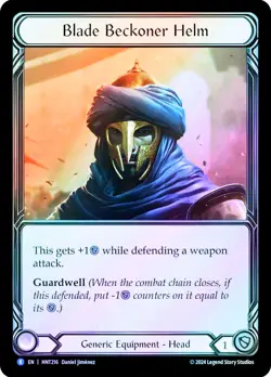 FAB COLD FOIL Blade Beckoner Helm - The Hunted Card # 216 - Image 1