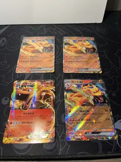 4x Charizard ex Pokemon Card lot 151 XY - Image 1