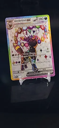 Pokemon Umbreon EX Prismatic Evolutions Premium Figure Collection 176 CLEAN CARD - Image 1
