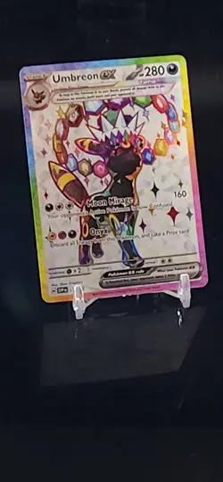 Pokemon Umbreon EX Prismatic Evolutions Premium Figure Collection 176 CLEAN CARD - Image 3