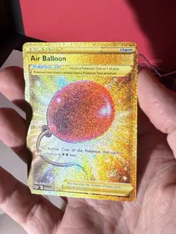 LP/NM Air Balloon Sword & Shield 213/202 Gold Secret Rare 2020 Pokemon Card - Image 2