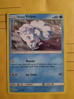 Pokemon Alolan Vulpix Holofoil Promo Card 21a/145 - Image 1