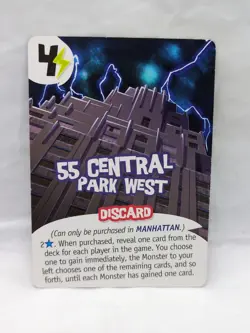 King Of New York 55 Central Park West Promo Card - Image 1
