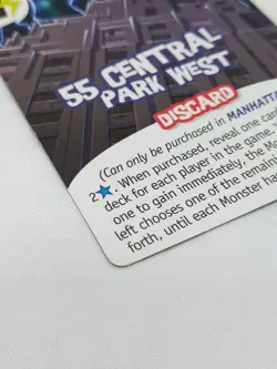 King Of New York 55 Central Park West Promo Card - Image 3