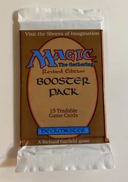 MTG - Revised Booster Pack - Magic the Gathering, Factory Sealed 1994 - Image 1