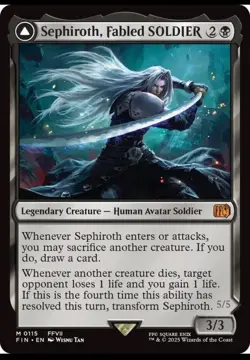 Sephiroth, Fabled Soldier M/NM Magic: The Gathering MTG Final Fantasy - Image 1