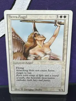 Magic: The Gathering Serra Angel Revised Edition Regular Uncommon - Image 1