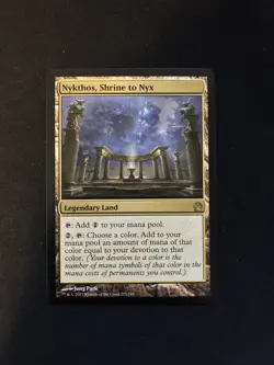 Nykthos, Shrine to NYX Theros Regular Rare MTG Magic the Gathering Land NM - Image 1