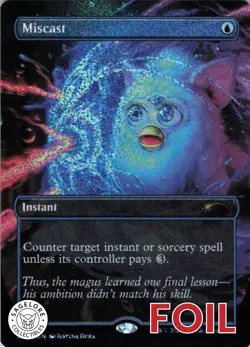 MTG Miscast (Confetti Foil) (2332) | NM Foil | Secret Lair Furby {SLD} - Image 1