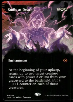 1x Smile at Death (Borderless) - Tarkir: Dragonstorm - NM - MTG - Image 1