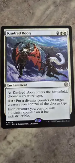 Kindred Boon Commander: the Lost Caverns of Ixalan Regular Enchantment Rare MTG - Image 1