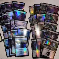 100 Foil Basic Lands Plains island Swamp Mountain Forest Mana Collection MTG - Image 3